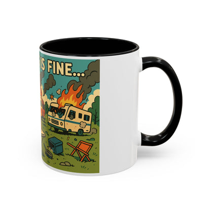 Everything Is Fine… | Chaos Raccoon RV Life Mug