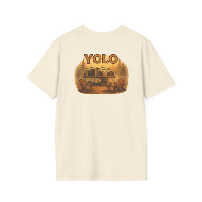 YOLO – The “You Only Lounge Once” Pop Up Trailer Camping Tee