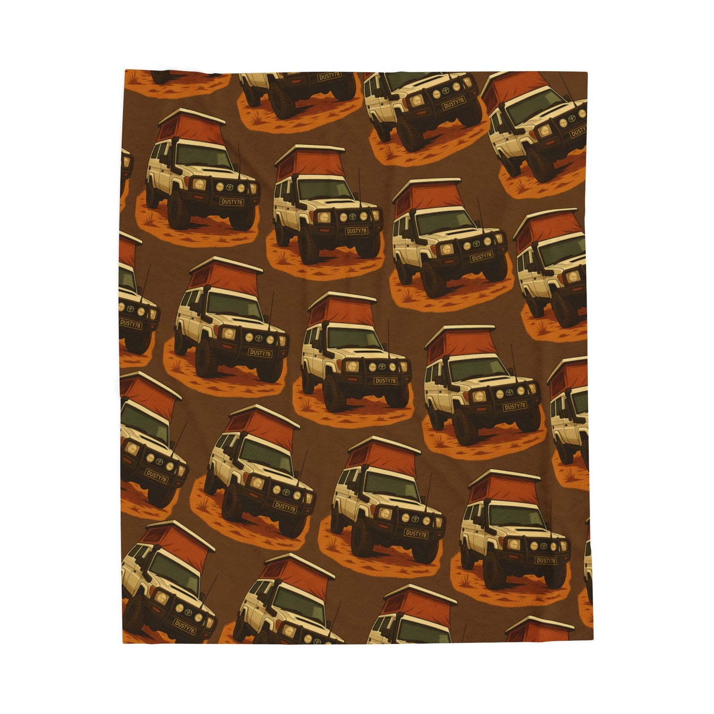 The Backpacker’s Passport - Dusty78 Troopy Velveteen Plush Blanket (50x60")