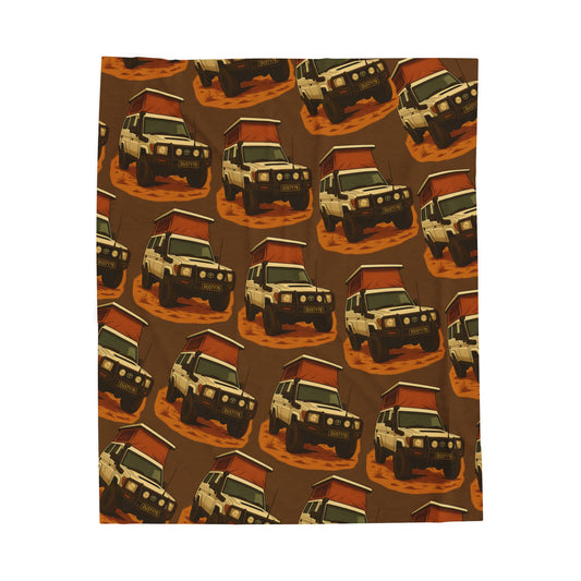 The Backpacker’s Passport - Dusty78 Troopy Velveteen Plush Blanket (50x60")