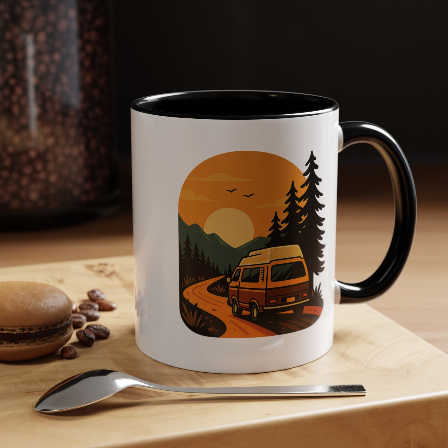 Sunset Road Trip Van Mug