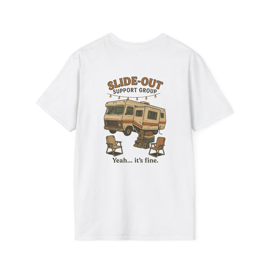 Slide-Out Support Group – “Yeah… It’s Fine” RV T-Shirt