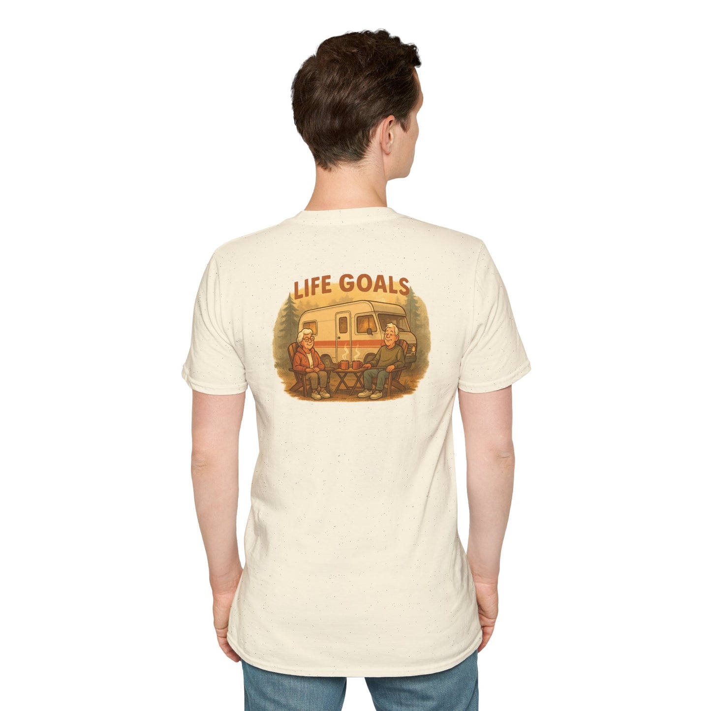 Life Goals – Cozy RV Morning Tee for Campers Who Get It - RV T-Shirt