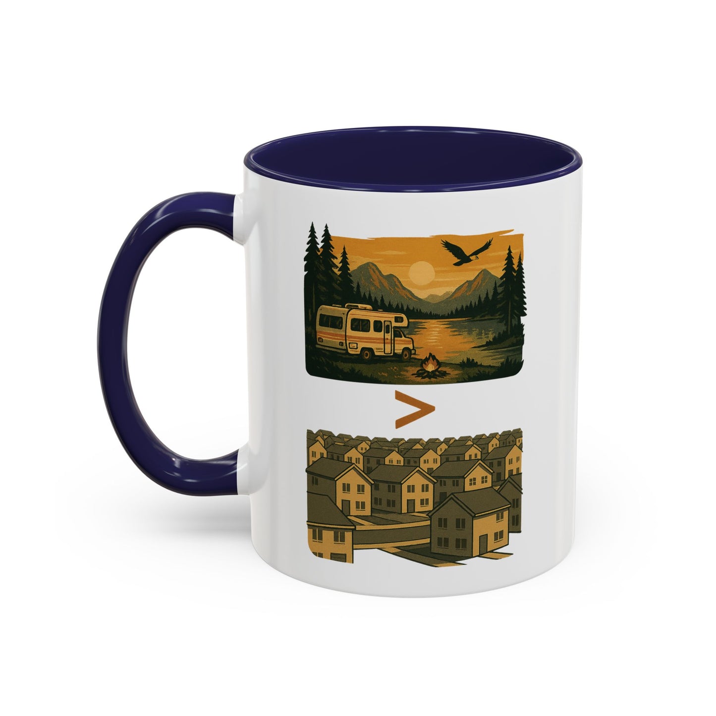 RV Life vs Suburban Life Coffee Mug