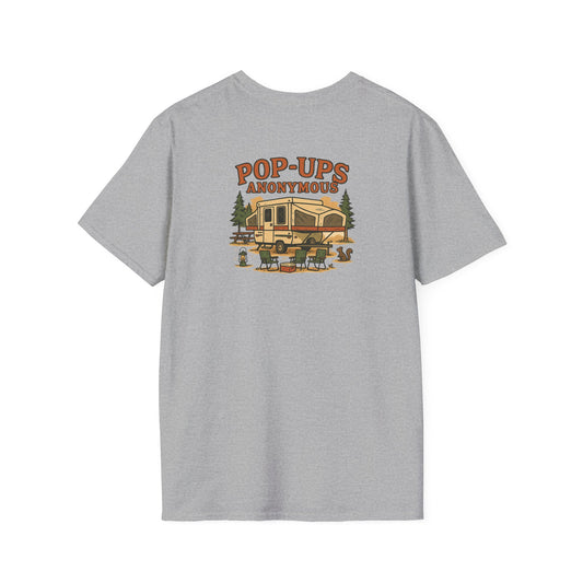 Pop-Ups Anonymous – RV Camper Humor Tee