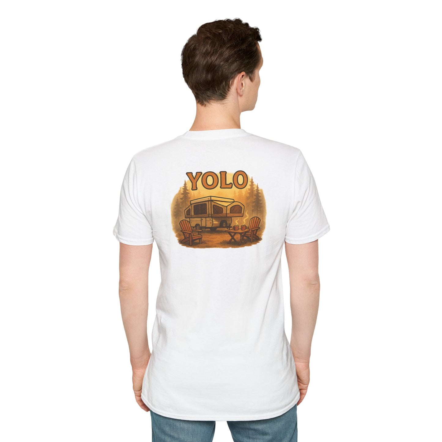 YOLO – The “You Only Lounge Once” Pop Up Trailer Camping Tee