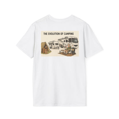 The Evolution of Camping – From Caveman to Glamper Tee