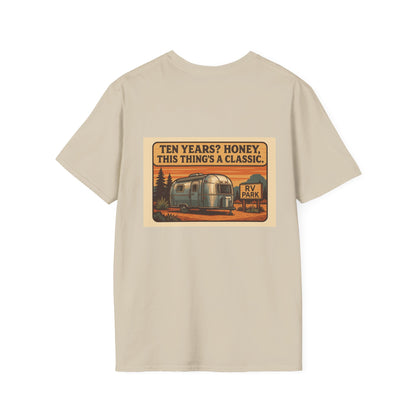 Ten Year Rulebreaker – Vintage RV T-Shirt with Retro Pocket Logo