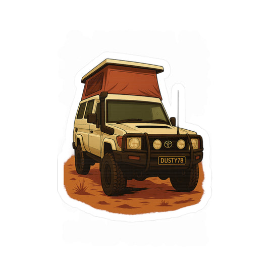 The Backpacker’s Passport “Dusty78” Troopy Adventure Rig Sticker