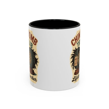 China Bomb Tire Club – “Lifetime Member” RV and Trailer Mug