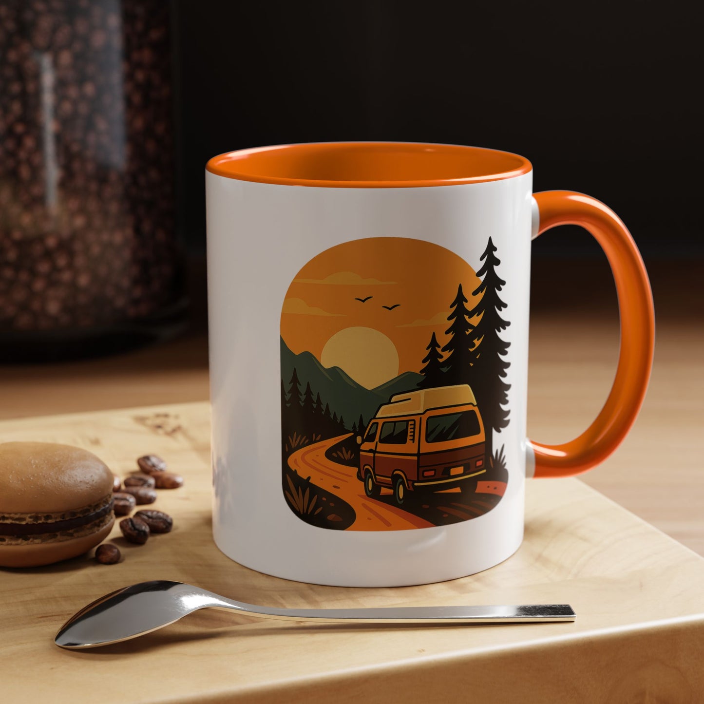 Sunset Road Trip Van Mug
