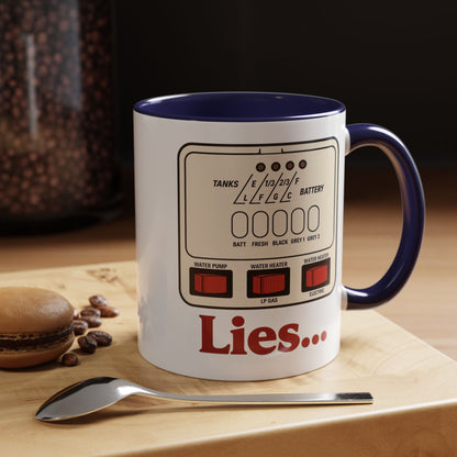 RV Control Panel "Lies..." Coffee Mug