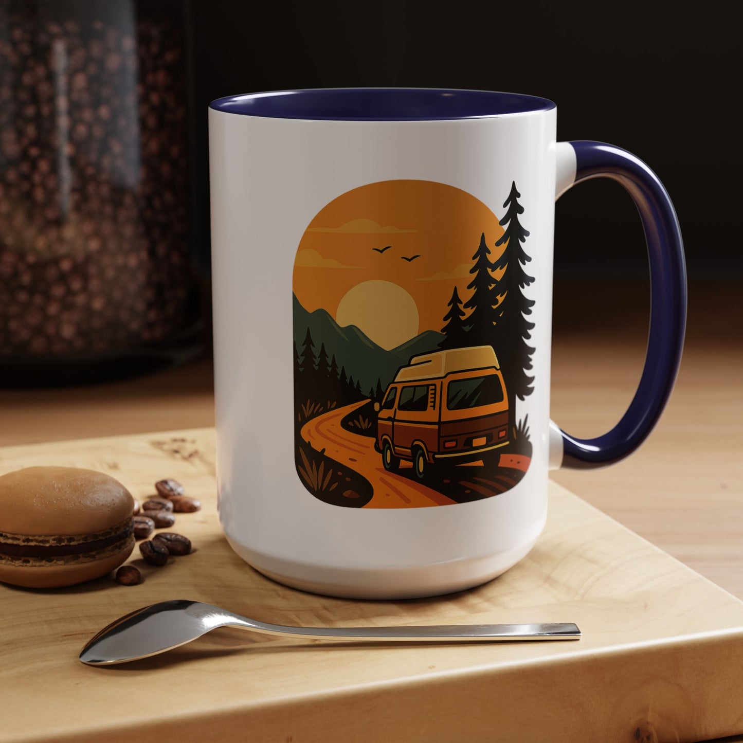 Sunset Road Trip Van Mug