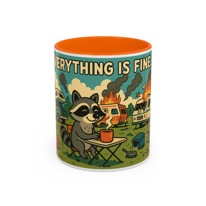 Everything Is Fine… | Chaos Raccoon RV Life Mug