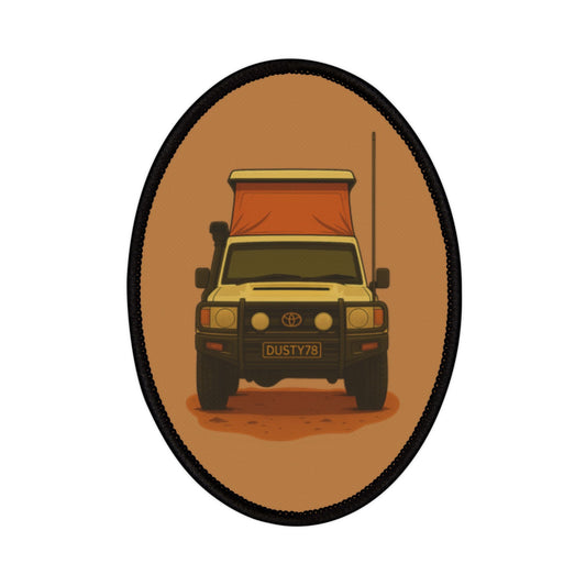 The Backpacker’s Passport – Dusty78 Troopy Adventure Patch (3.5" x 2.5")