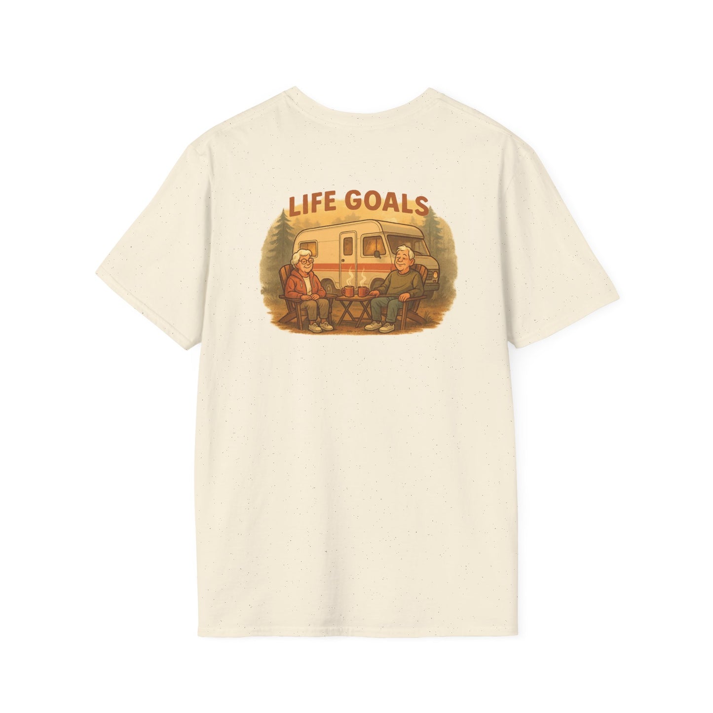 Life Goals – Cozy RV Morning Tee for Campers Who Get It - RV T-Shirt