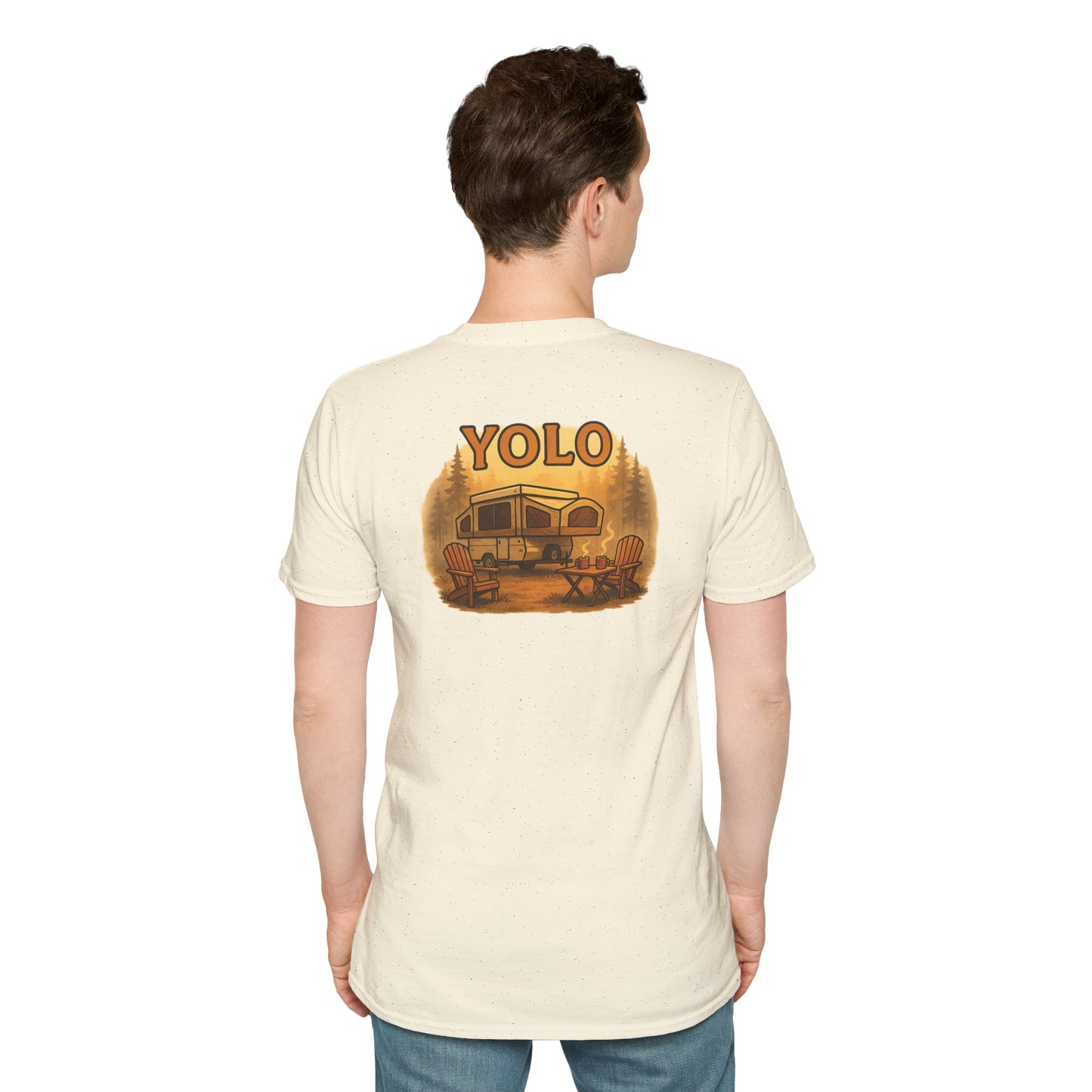 YOLO – The “You Only Lounge Once” Pop Up Trailer Camping Tee
