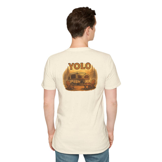 YOLO – The “You Only Lounge Once” Pop Up Trailer Camping Tee