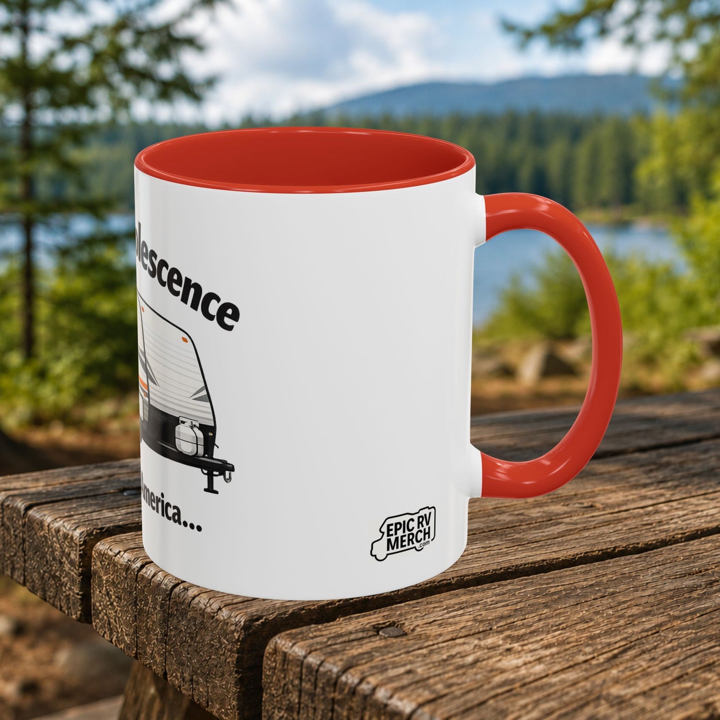 "Planned Obsolescence" RV Travel Humor Mug (11/15oz)