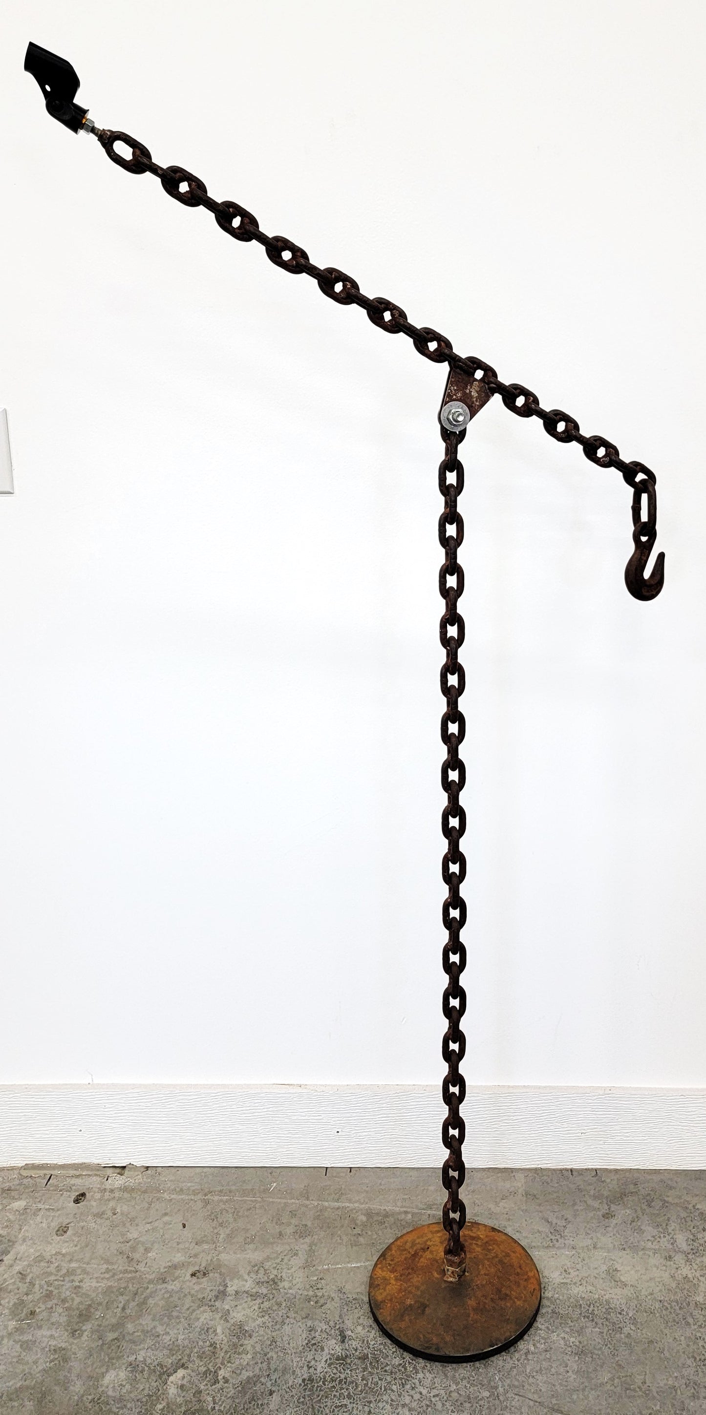 1 of 1 Custom Chain Link Microphone Stand