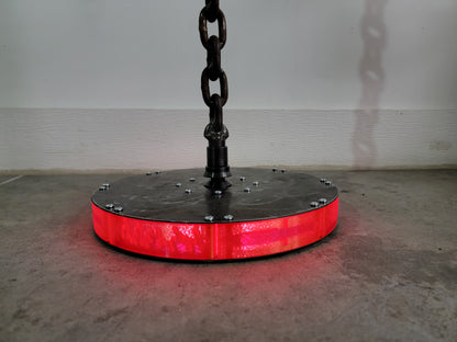 Custom Mic Stand with Light-Up Base – Chain Link or Tubular Upright