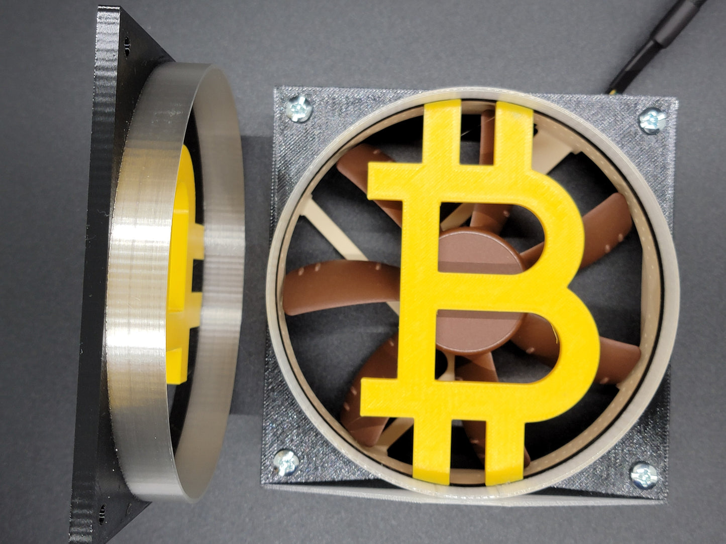 Bitcoin Fan Grill – A Touch of Crypto Bling for Your Rig (80mm/92mm/120mm)