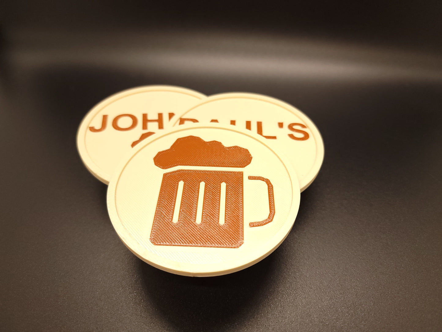 Custom Logo Coaster Pack – Because Flat Coasters Are Useless