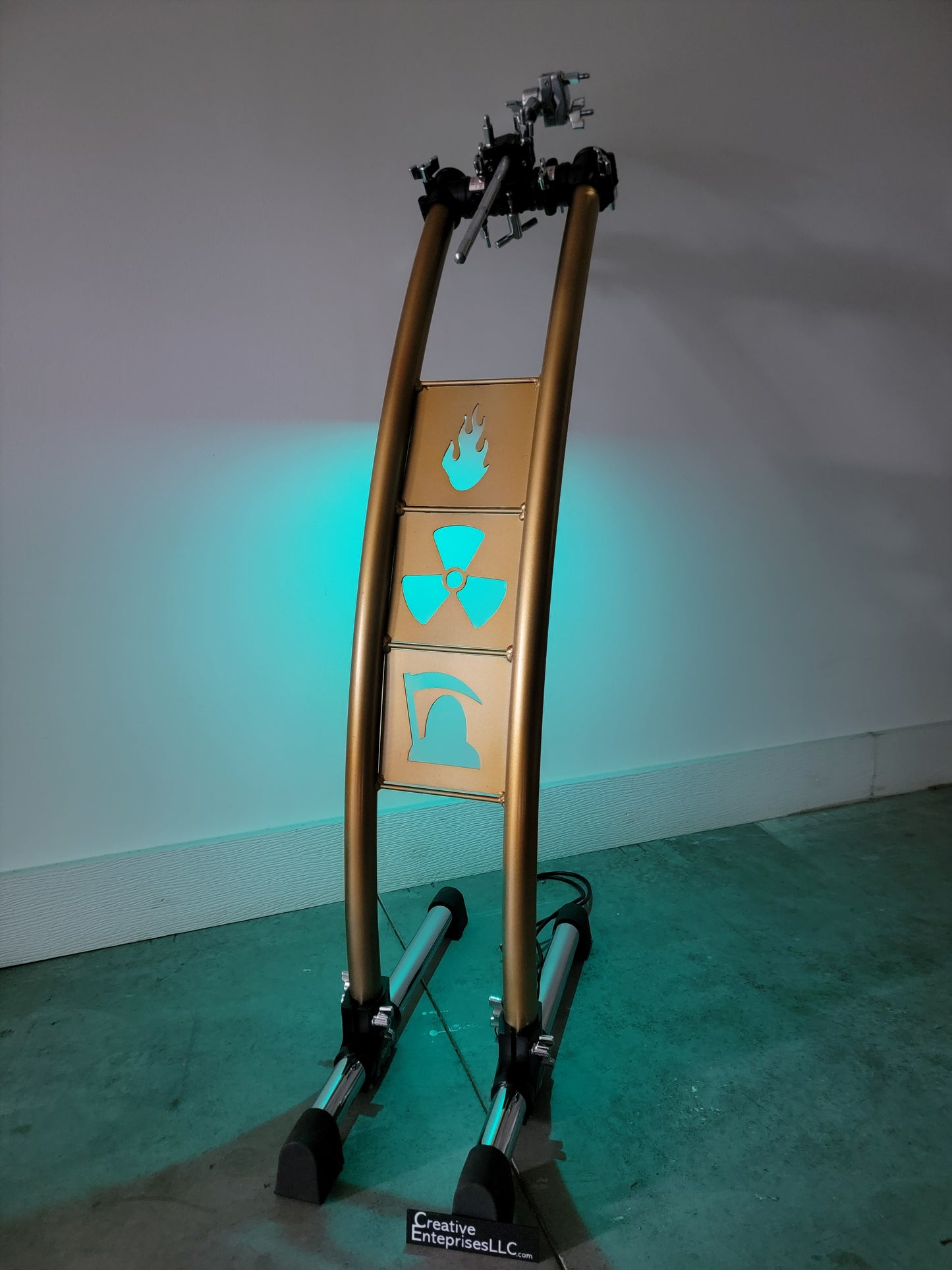 Custom Drum Module + Accessory Stand – Adjustable Mount, RGB Lighting, Personalized Panels