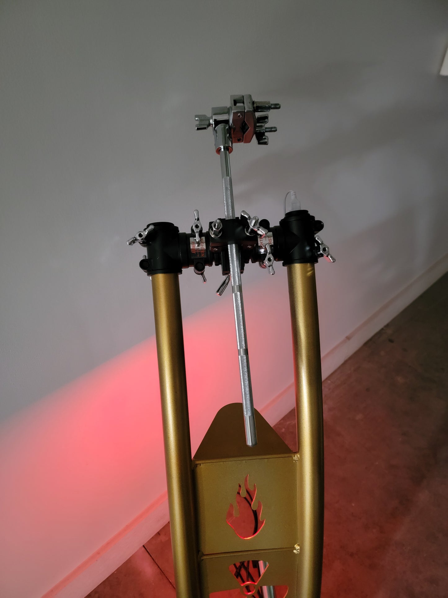 Custom Drum Module + Accessory Stand – Adjustable Mount, RGB Lighting, Personalized Panels