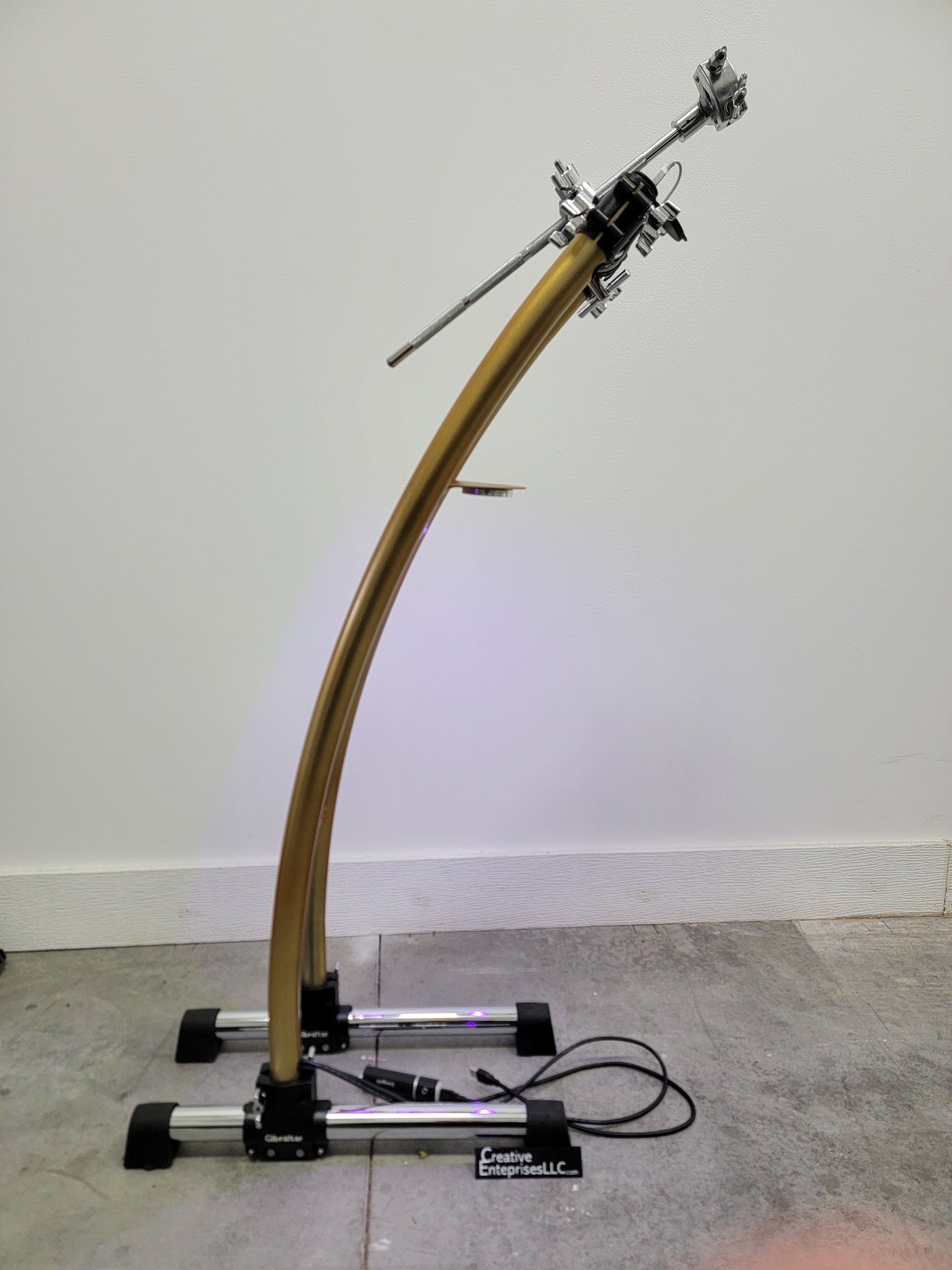 Custom Drum Module + Accessory Stand – Adjustable Mount, RGB Lighting, Personalized Panels