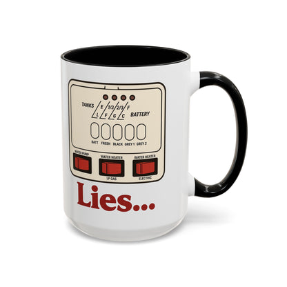 RV Control Panel "Lies..." Coffee Mug