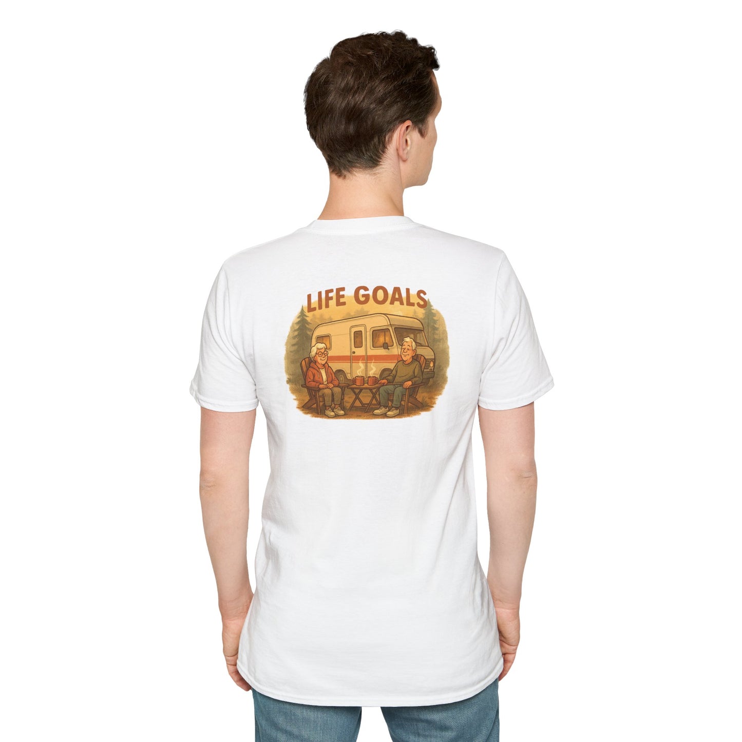 Life Goals – Cozy RV Morning Tee for Campers Who Get It - RV T-Shirt