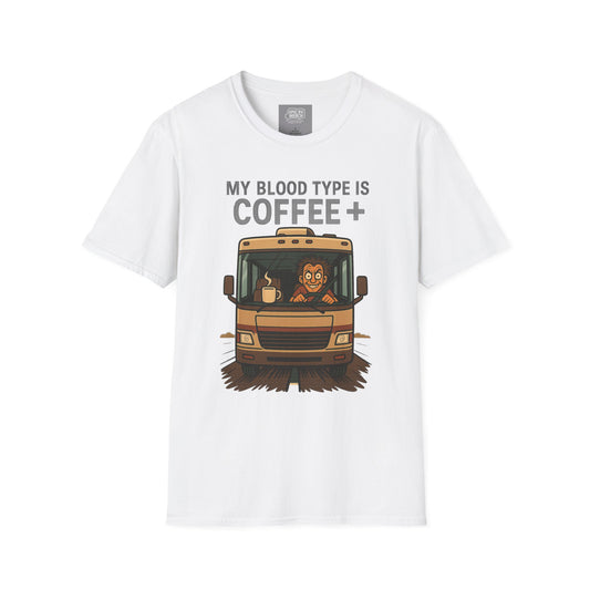 My Blood Type is Coffee+ RV Tee