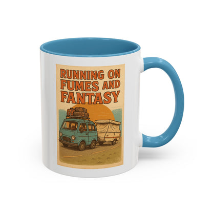 Running on Fumes and Fantasy Mug – RV Life Humor