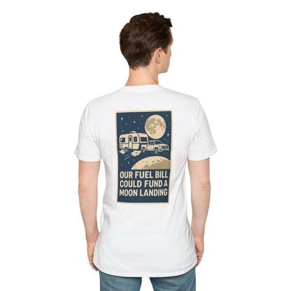 Moon Landing Fund – NASA Travel Trailer Fuel Budget Reality Check Tee