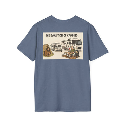 The Evolution of Camping – From Caveman to Glamper Tee