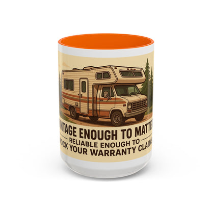 Vintage enough to matter. Reliable enough to mock your warranty claims – Retro RV Coffee Mug