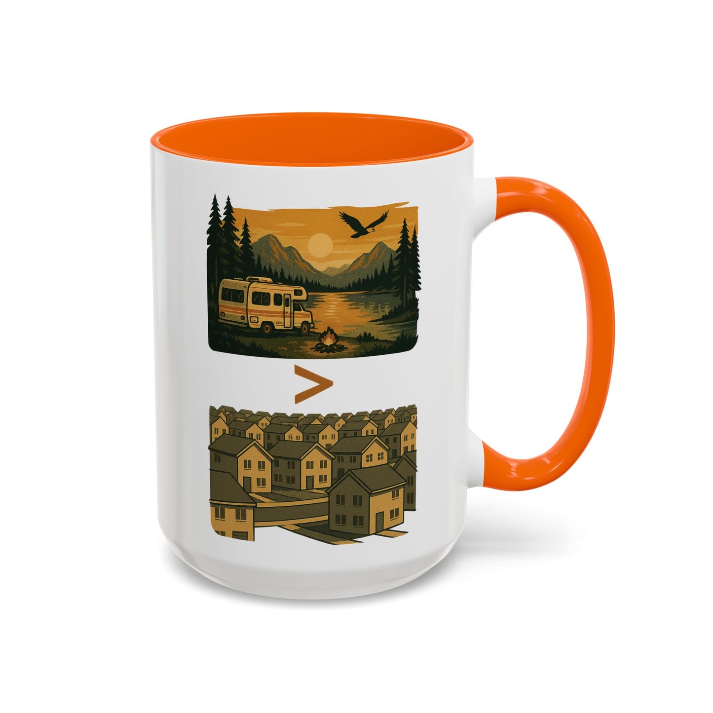 RV Life vs Suburban Life Coffee Mug