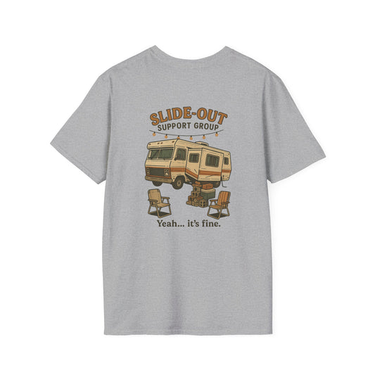 Slide-Out Support Group – “Yeah… It’s Fine” RV T-Shirt