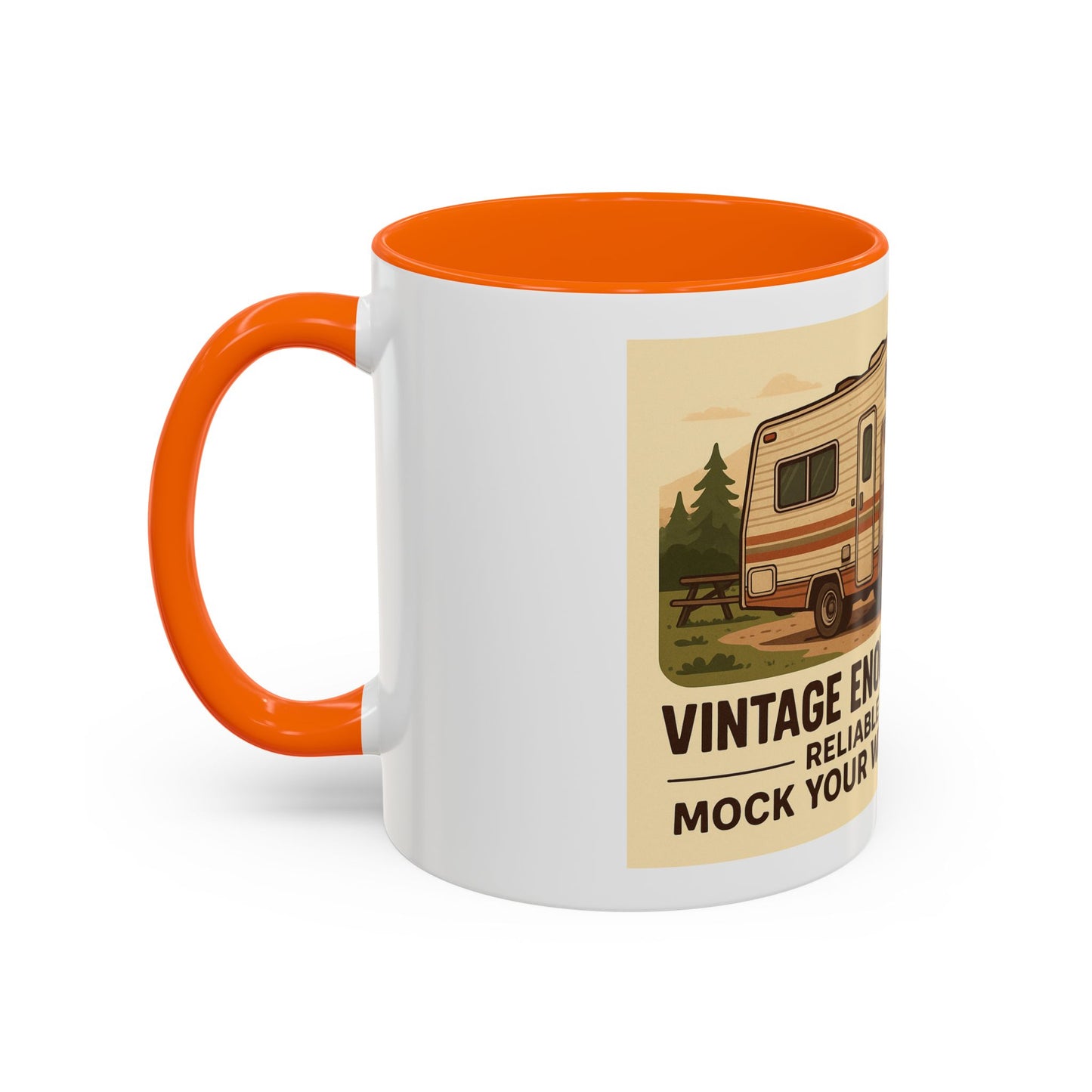 Vintage enough to matter. Reliable enough to mock your warranty claims – Retro RV Coffee Mug