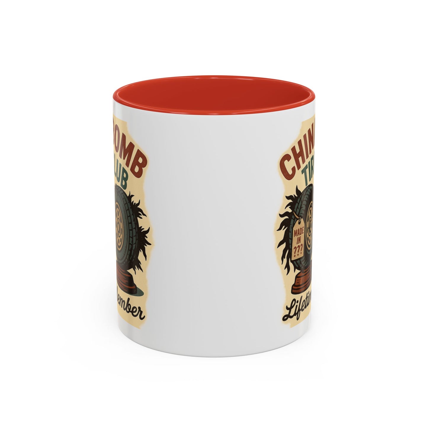China Bomb Tire Club – “Lifetime Member” RV and Trailer Mug
