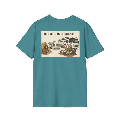The Evolution of Camping – From Caveman to Glamper Tee