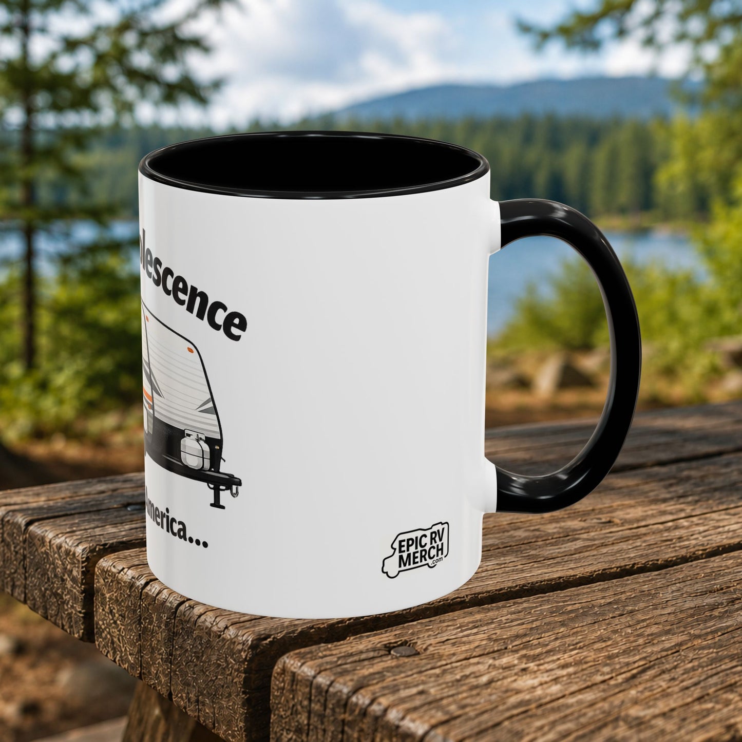 "Planned Obsolescence" RV Travel Humor Mug (11/15oz)