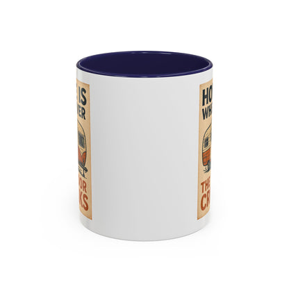 Home Is Wherever the Floor Creaks Mug – Funny Vintage Camper Gift for RV Life & Full-Time Travelers