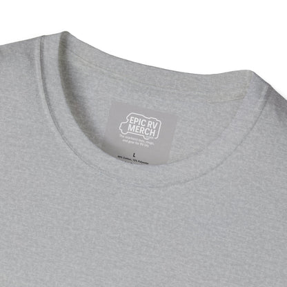 I Brake for Dump Stations – Funny Retro RV T-Shirt with Pocket Logo