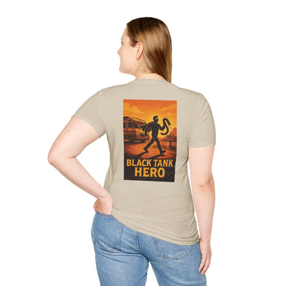 Black Tank Hero – RV Sanitation Legend Tee