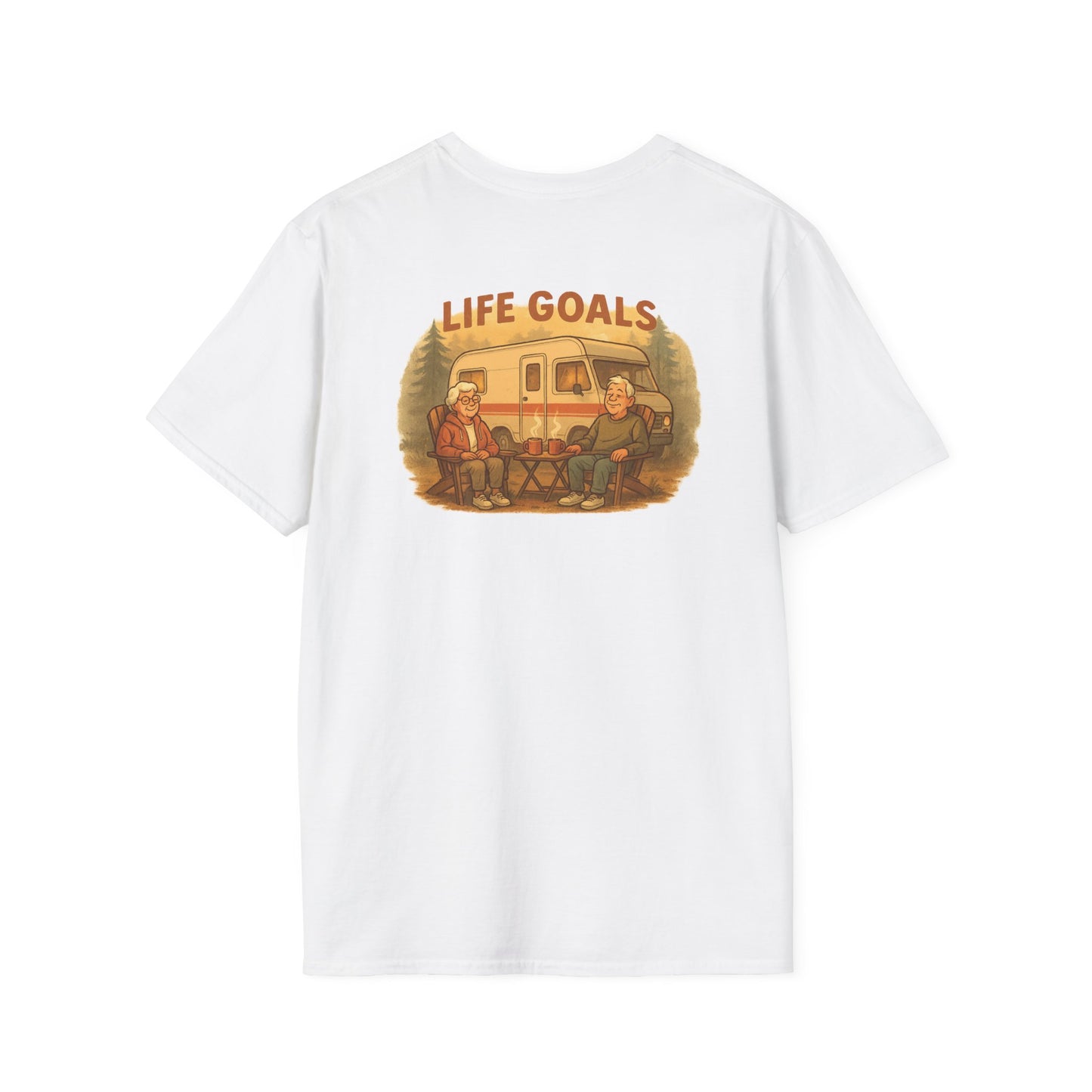 Life Goals – Cozy RV Morning Tee for Campers Who Get It - RV T-Shirt
