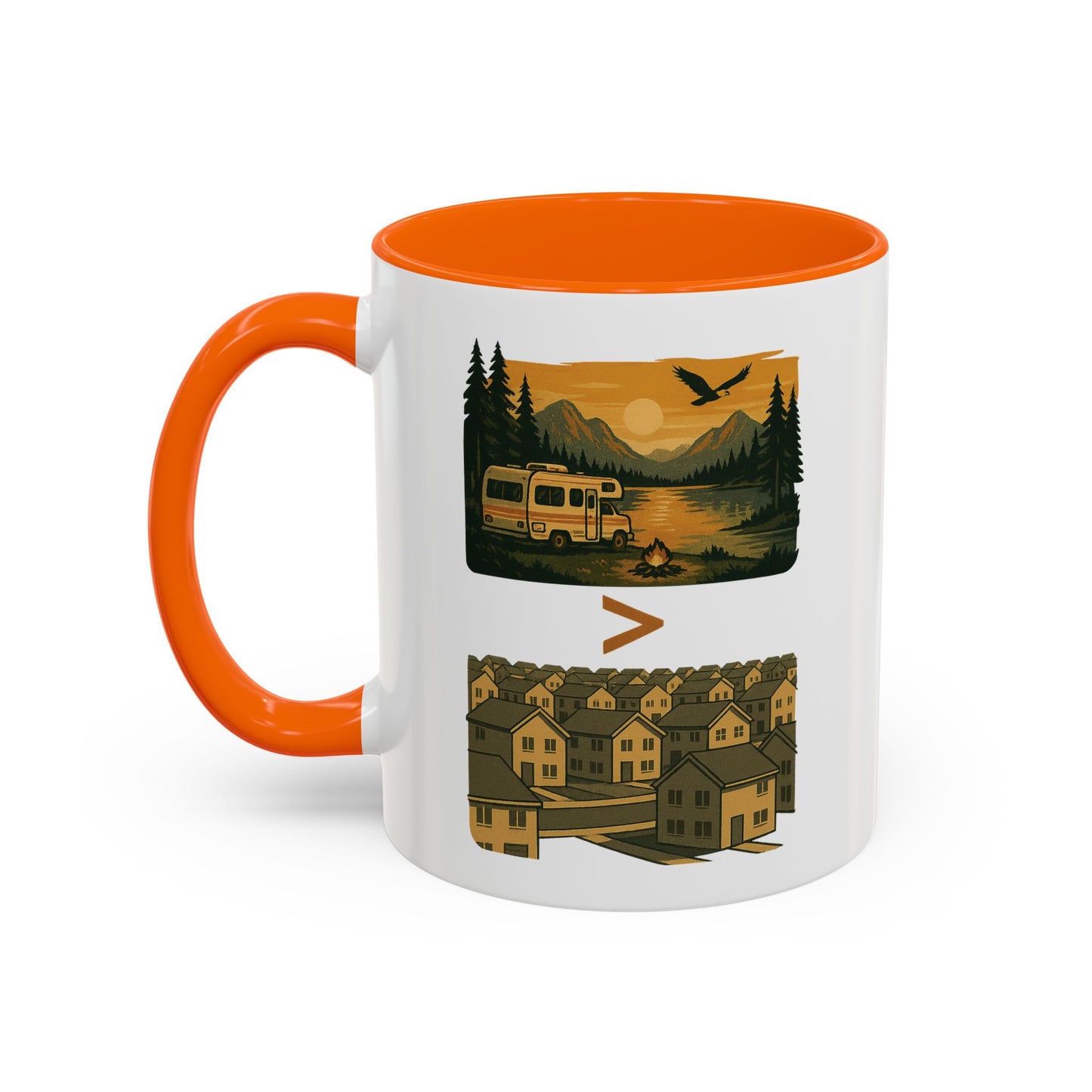 RV Life vs Suburban Life Coffee Mug