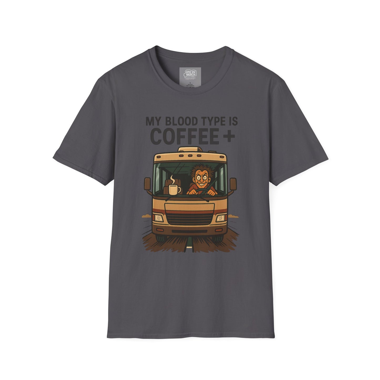 My Blood Type is Coffee+ RV Tee