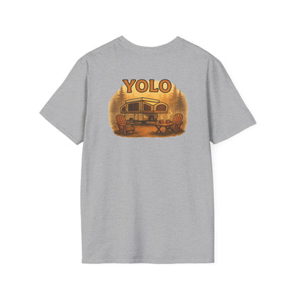 YOLO – The “You Only Lounge Once” Pop Up Trailer Camping Tee